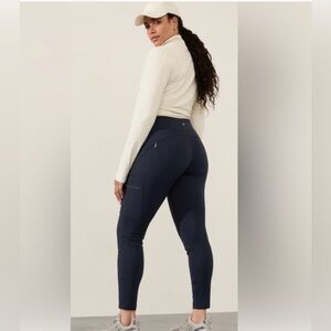 Athleta Navy High-Rise Leggings